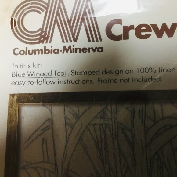 Crewel Picture Kit Ducks Blue Winged Teal #7855 - Picture 4 of 6